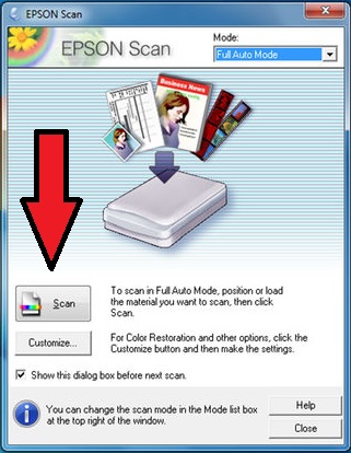 scan options